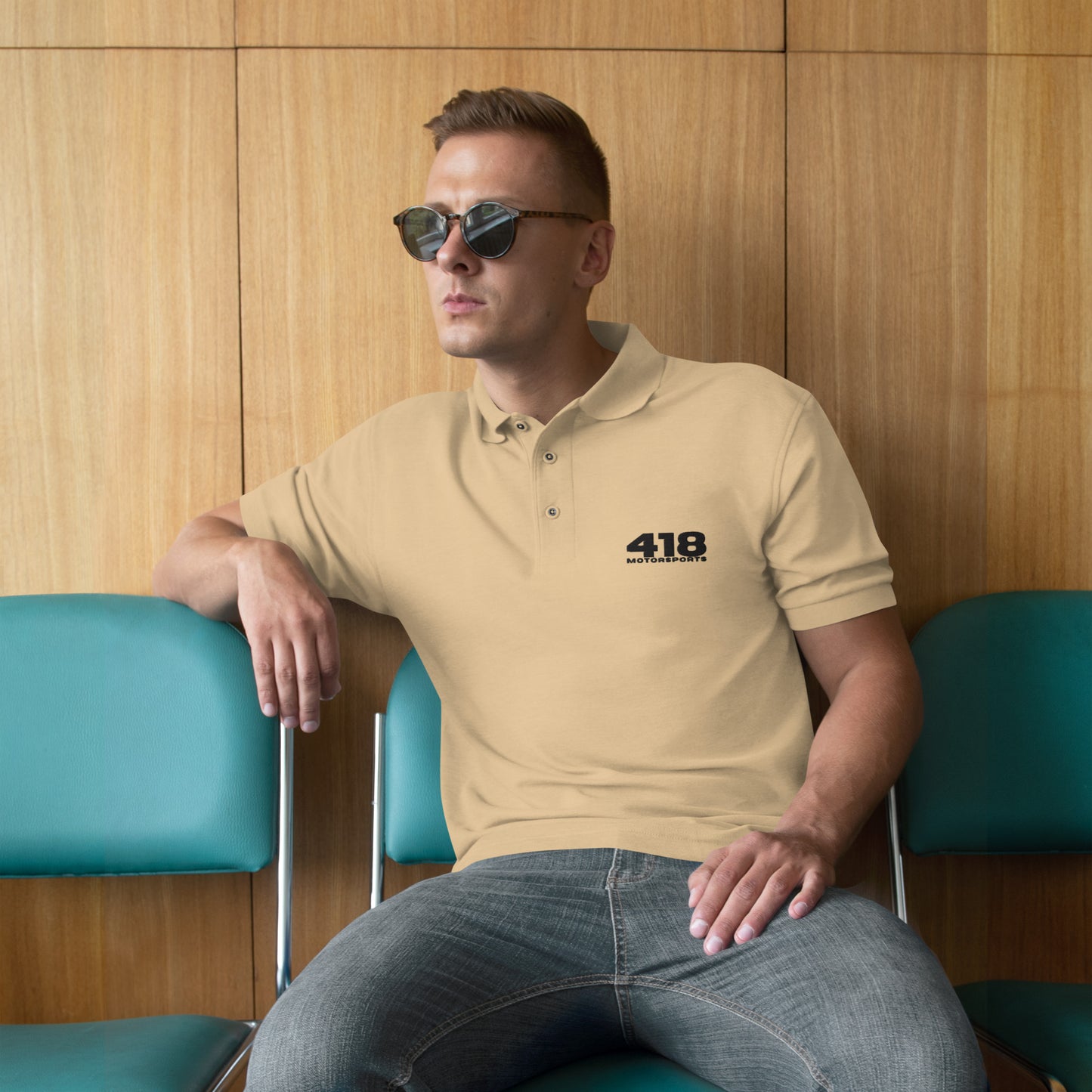 418 OG Embroidered Men's Polo